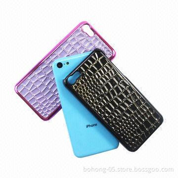 PC Case for iPhone 5C, Post Plating Sequins, Various Colors are Available